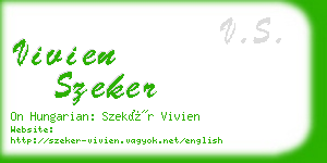 vivien szeker business card